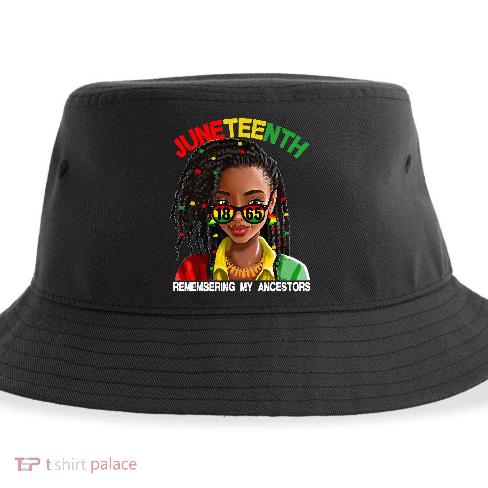 Juneteenth Women Remebering My Ancestors Sustainable Bucket Hat