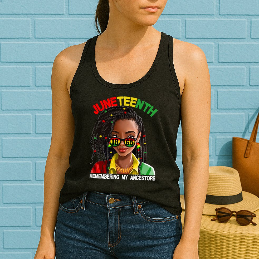 Juneteenth Women Remebering My Ancestors Womens Tank Top