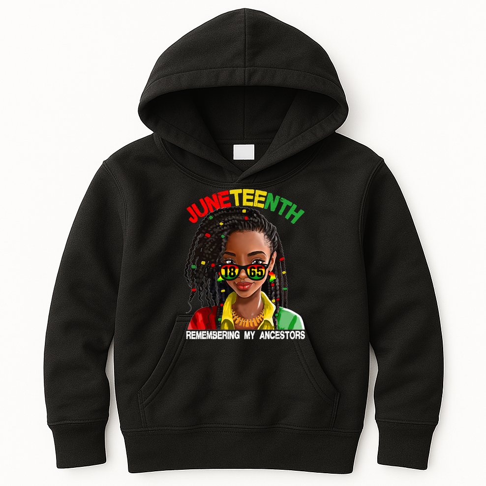 Juneteenth Women Remebering My Ancestors Kids Hoodie