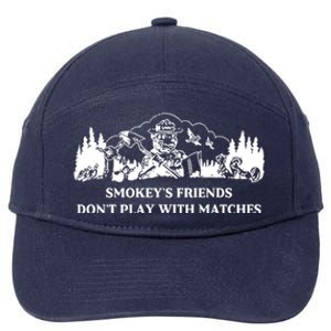 Johnb Wear Smokey’S Friends Don’T Play With Matches 7-Panel Snapback Hat