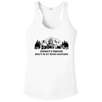 Johnb Wear Smokey’S Friends Don’T Play With Matches Ladies PosiCharge Competitor Racerback Tank