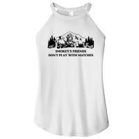 Johnb Wear Smokey’S Friends Don’T Play With Matches Women's Perfect Tri Rocker Tank