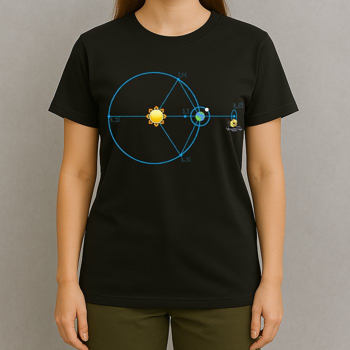 James Webb Space Telescope Jwst Schematic L2 Point Orbit T-Shirt