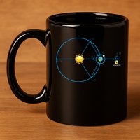 James Webb Space Telescope Jwst Schematic L2 Point Orbit 11oz C Handle Ceramic Mug