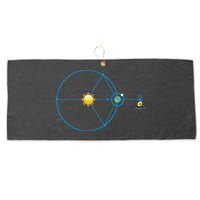 James Webb Space Telescope Jwst Schematic L2 Point Orbit Large Microfiber Waffle Golf Towel