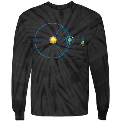 James Webb Space Telescope Jwst Schematic L2 Point Orbit Tie-Dye Long Sleeve Shirt