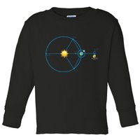 James Webb Space Telescope Jwst Schematic L2 Point Orbit Toddler Long Sleeve Shirt