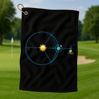 James Webb Space Telescope Jwst Schematic L2 Point Orbit Golf Towel