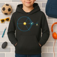 James Webb Space Telescope Jwst Schematic L2 Point Orbit Kids Hoodie