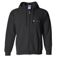 James Webb Space Telescope Jwst Schematic L2 Point Orbit Full Zip Hoodie