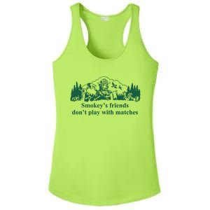 JohnB Wear Smokey’s Friends Don’t Play With Matches Ladies PosiCharge Competitor Racerback Tank