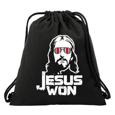 Jesus Won State Of Ohio Drawstring Bag