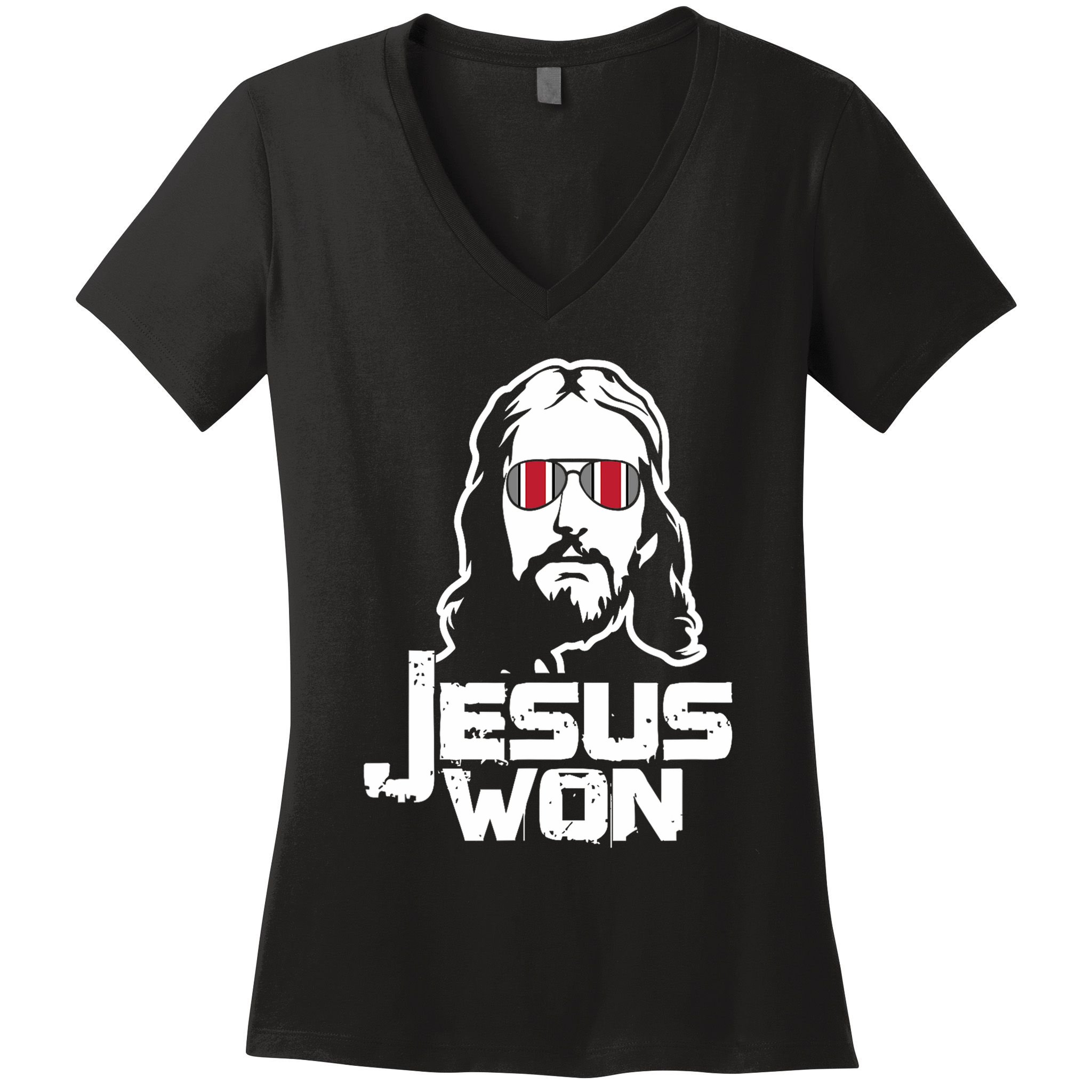 Jesus Won State Of Ohio Women's V-Neck T-Shirt