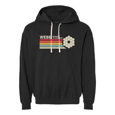 James Webb Space Telescope Retro Jwst Webb Telescope Garment-Dyed Fleece Hoodie