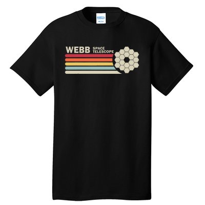 James Webb Space Telescope Retro Jwst Webb Telescope Tall T-Shirt