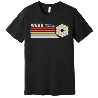 James Webb Space Telescope Retro Jwst Webb Telescope Premium T-Shirt