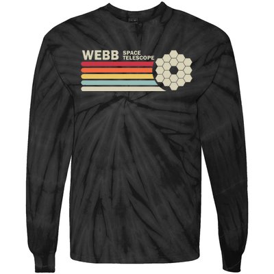 James Webb Space Telescope Retro Jwst Webb Telescope Tie-Dye Long Sleeve Shirt