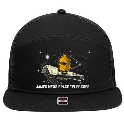 James Webb Space Telescope JWST Astronomy Astrophysics 7 Panel Mesh Trucker Snapback Hat