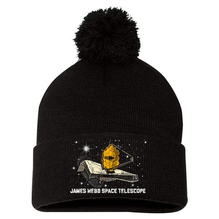 James Webb Space Telescope JWST Astronomy Astrophysics Pom Pom 12in Knit Beanie