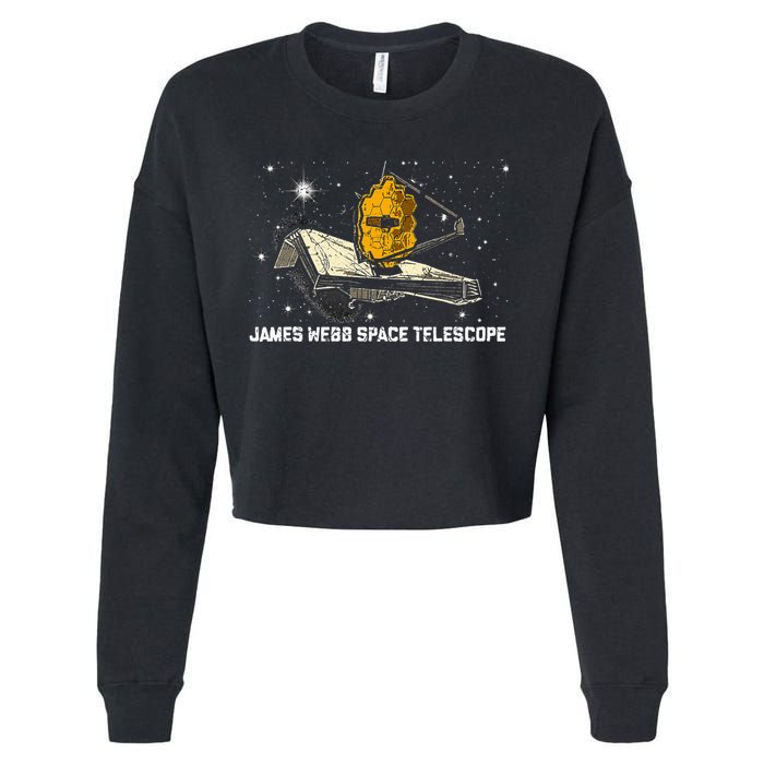 James Webb Space Telescope JWST Astronomy Astrophysics Cropped Pullover Crew