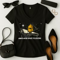 James Webb Space Telescope JWST Astronomy Astrophysics Women's V-Neck T-Shirt