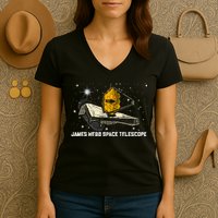 James Webb Space Telescope JWST Astronomy Astrophysics Women's V-Neck T-Shirt