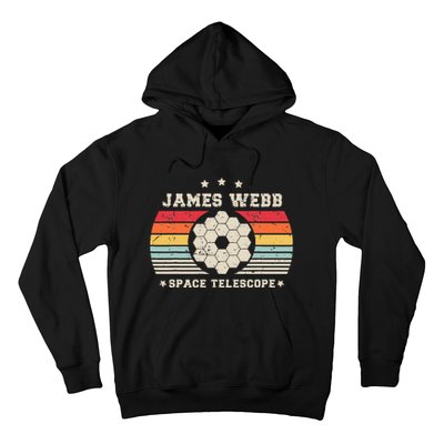 James Webb Space Telescope Retro Cosmic JWST Vintage Space Hoodie