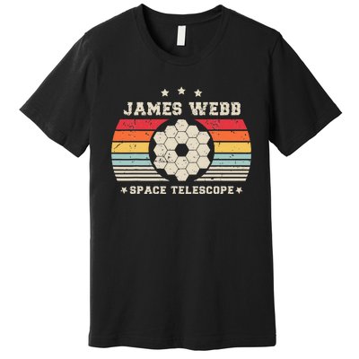 James Webb Space Telescope Retro Cosmic JWST Vintage Space Premium T-Shirt