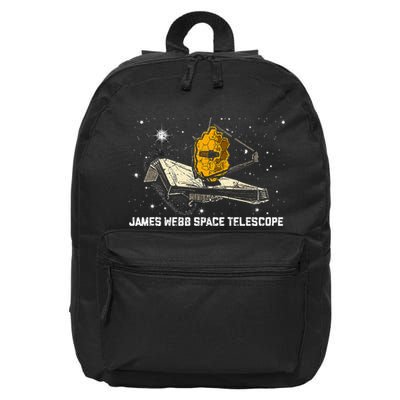 James Webb Space Telescope JWST Astronomy funny 16 in Basic Backpack