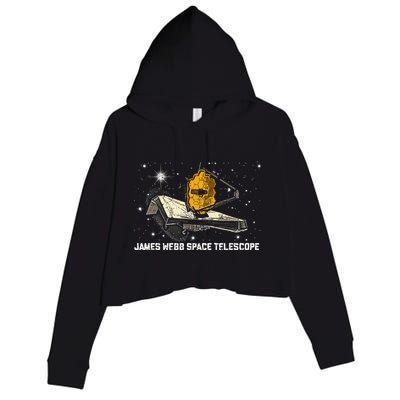James Webb Space Telescope JWST Astronomy funny Crop Fleece Hoodie
