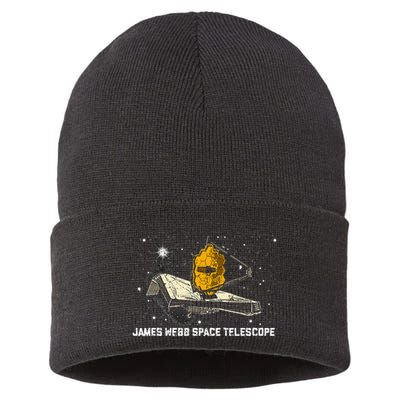 James Webb Space Telescope JWST Astronomy funny Sustainable Knit Beanie