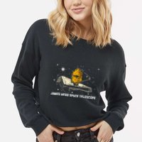 James Webb Space Telescope JWST Astronomy funny Cropped Pullover Crew