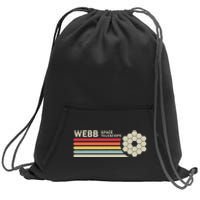 James Webb Space Telescope Retro Jwst Webb Telescope Sweatshirt Cinch Pack Bag