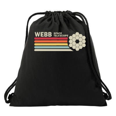 James Webb Space Telescope Retro Jwst Webb Telescope Drawstring Bag