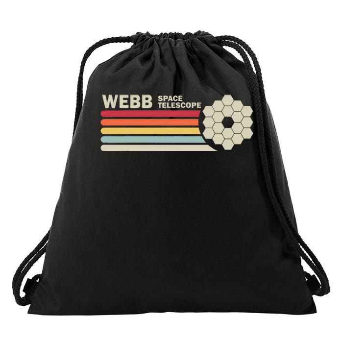 James Webb Space Telescope Retro Jwst Webb Telescope Drawstring Bag