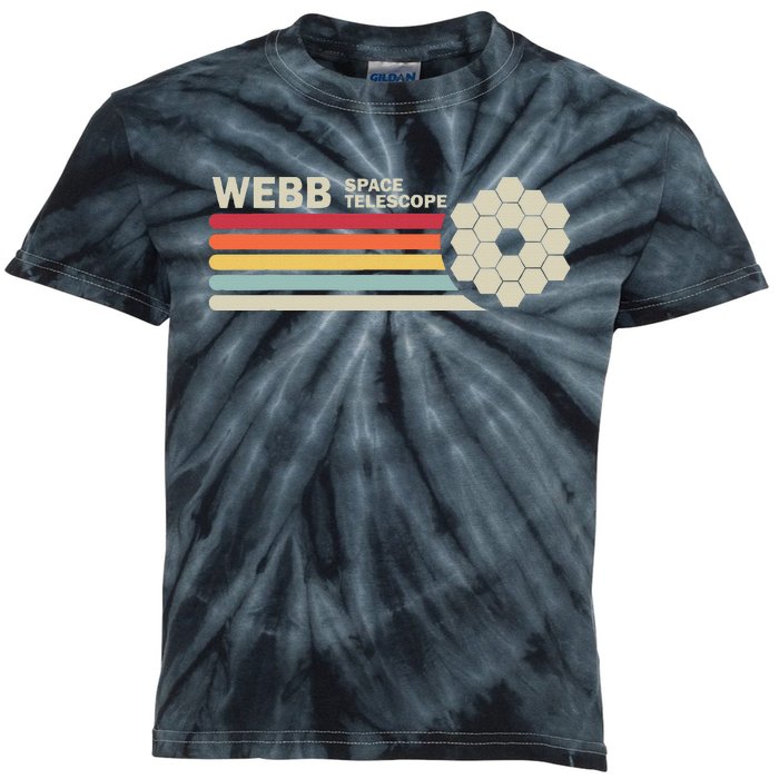 James Webb Space Telescope Retro Jwst Webb Telescope Kids Tie-Dye T-Shirt