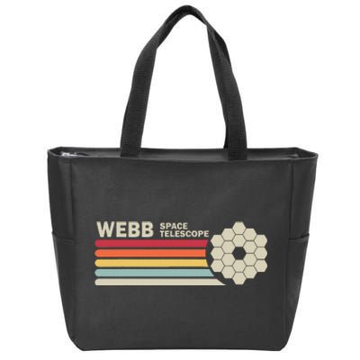 James Webb Space Telescope Retro Jwst Webb Telescope Zip Tote Bag