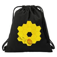 Jwst Webb Space Telescope Real Shiny Mirrors And Reflections Drawstring Bag