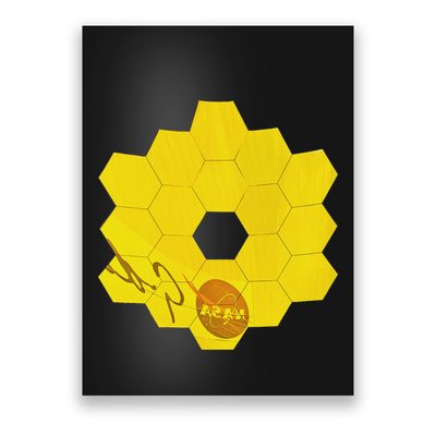 Jwst Webb Space Telescope Real Shiny Mirrors And Reflections Poster
