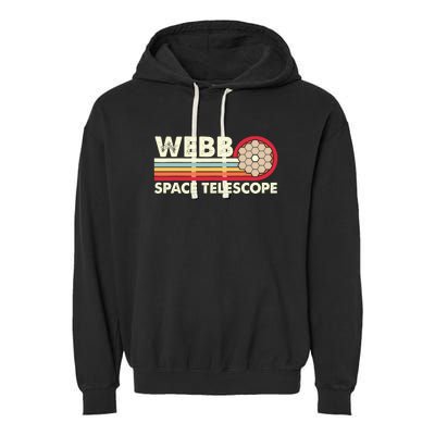 James Webb Space Telescope Retro JWST Webb Telescope Garment-Dyed Fleece Hoodie