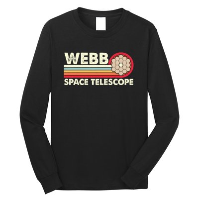 James Webb Space Telescope Retro JWST Webb Telescope Long Sleeve Shirt