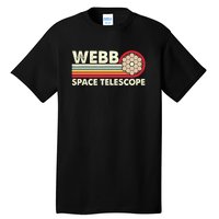 James Webb Space Telescope Retro JWST Webb Telescope Tall T-Shirt