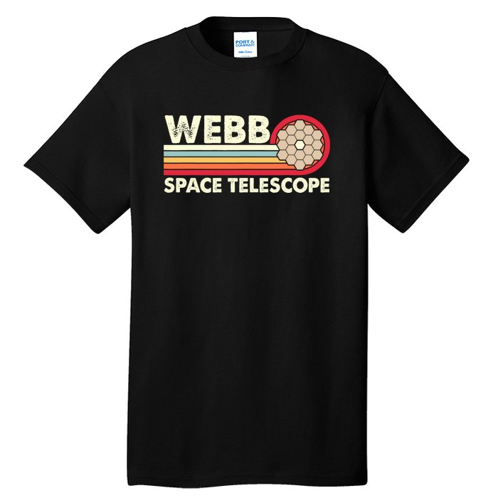 James Webb Space Telescope Retro JWST Webb Telescope Tall T-Shirt