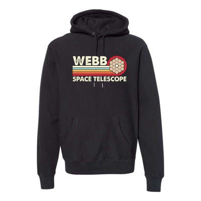 James Webb Space Telescope Retro JWST Webb Telescope Premium Hoodie