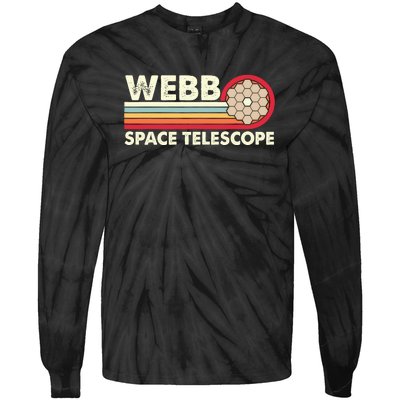 James Webb Space Telescope Retro JWST Webb Telescope Tie-Dye Long Sleeve Shirt