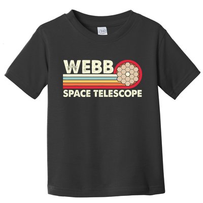James Webb Space Telescope Retro JWST Webb Telescope Toddler T-Shirt