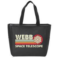 James Webb Space Telescope Retro JWST Webb Telescope Zip Tote Bag