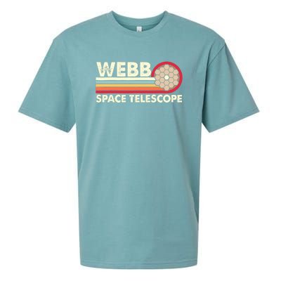 James Webb Space Telescope Retro JWST Webb Telescope Sueded Cloud Jersey T-Shirt