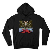 Jesus Wrestling Satan Hoodie