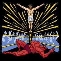 Jesus Wrestling Satan Impact Tech Backpack